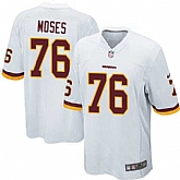 Nike Men & Women & Youth Redskins #76 Moses White Team Color Game Jersey,baseball caps,new era cap wholesale,wholesale hats